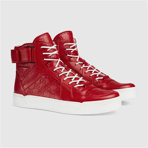 gucci shoes for men high tops|gucci signature high top sneaker.